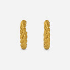 Twisted wire earrings