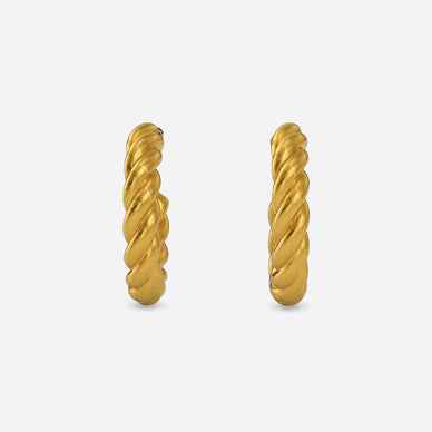 Twisted wire earrings