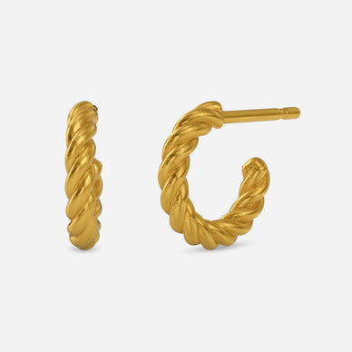 Twisted wire earrings