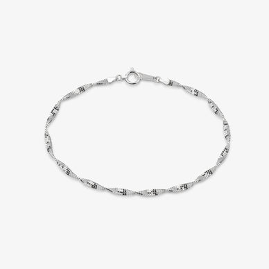 Twisted Chain Bracelet - Platinum