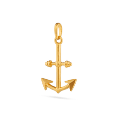 Anchor Pendant - Gold 24k