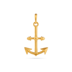 Anchor Pendant - Gold 24k