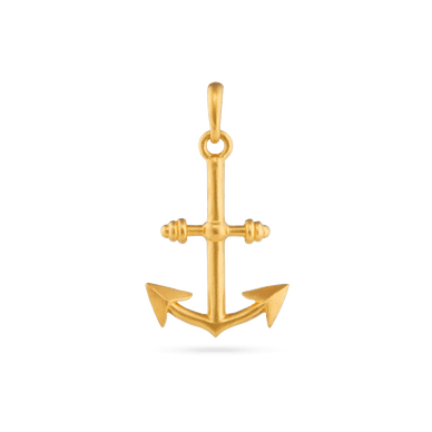Anchor Pendant - Gold 24k