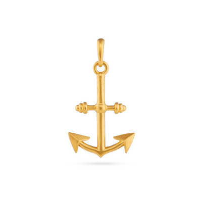 Anchor Pendant - Gold 24k