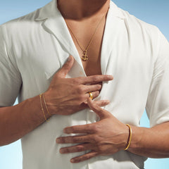 Anchor Pendant - Gold 24k