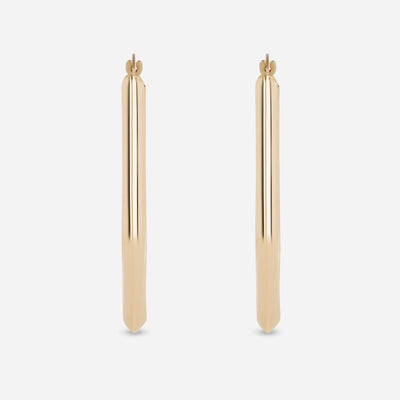 Angular Minimalist Hoop Earrings