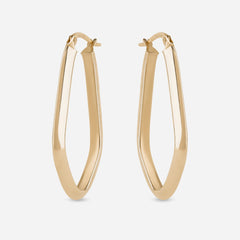 Angular Minimalist Hoop Earrings