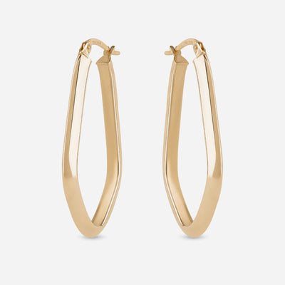 Angular Minimalist Hoop Earrings