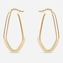 Angular Minimalist Hoop Earrings