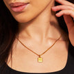 Aquarius Zodiac Pendant - Gold 24k