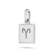 Aries Zodiac Pendant - Silver