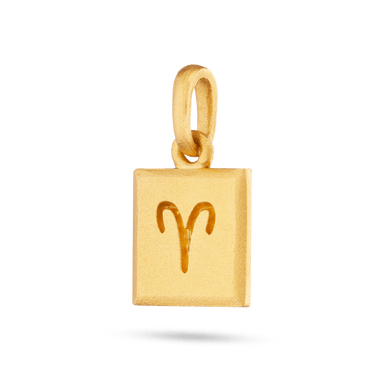 Aries Zodiac Pendant - Gold 24k