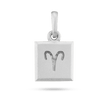 Aries Zodiac Pendant - Silver