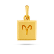 Aries Zodiac Pendant - Gold 24k