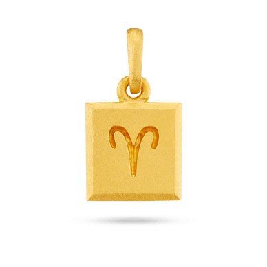 Aries Zodiac Pendant - Gold 24k