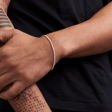 Baby Filed Curb Chain Bracelet
