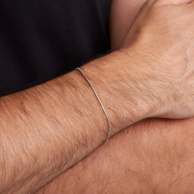 Box Chain Bracelet - Platinum