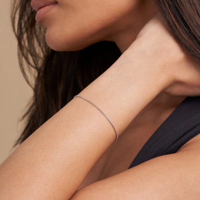 Box Chain Bracelet - Platinum