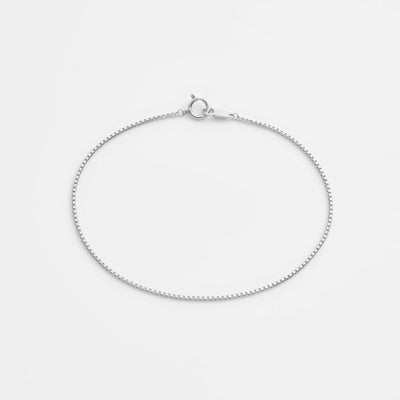 Box Chain Bracelet - Platinum