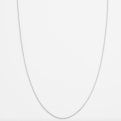 Box Chain Necklace - Platinum