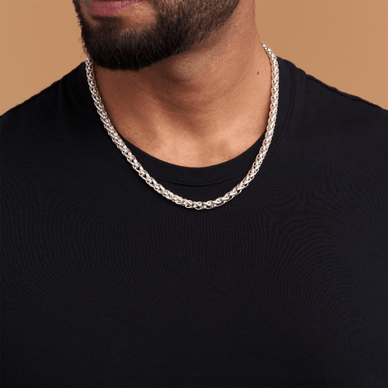 Braided Curb Chain Necklace