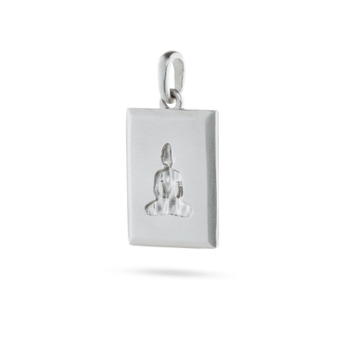 Buddha Pendant - Platinum