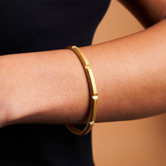 Bullion Bar Cuff - Gold 24k