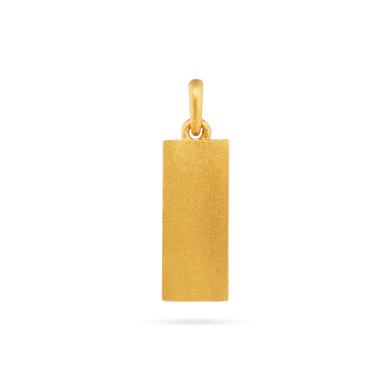 Bullion Bar Pendant - Gold 9k