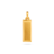 Bullion Bar Pendant - Gold 9k