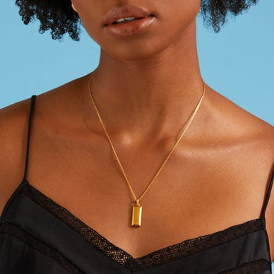 Bullion Bar Pendant - Gold 24k