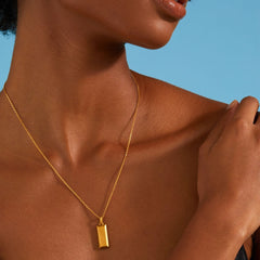 Bullion Bar Pendant - Gold 18k
