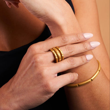 Bullion Bar Narrow Ring - Gold 24k