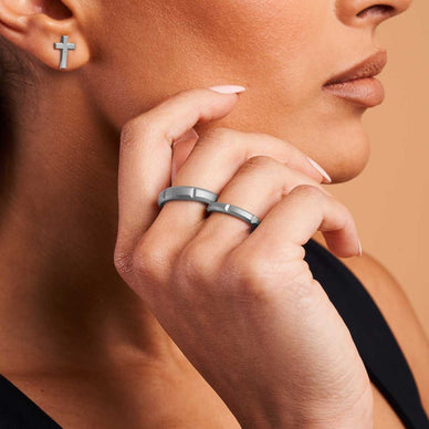 Bullion Bar Wide Ring - Platinum