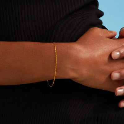 Cable Chain Bracelet - Gold 24k