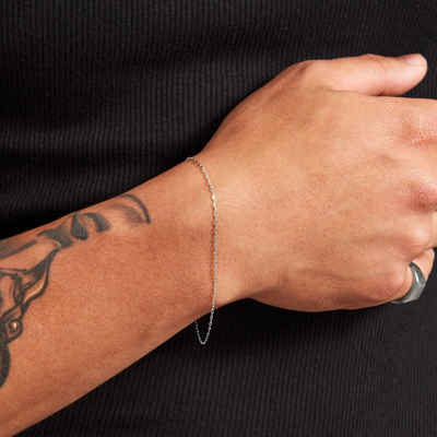 Cable Chain Bracelet - Platinum