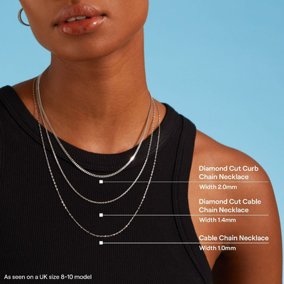 Cable Chain Necklace - Platinum