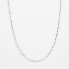 Cable Chain Necklace - Platinum