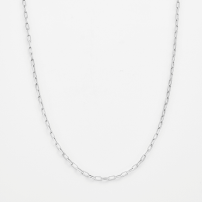 Cable Chain Necklace - Platinum