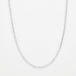Cable Chain Necklace - Platinum