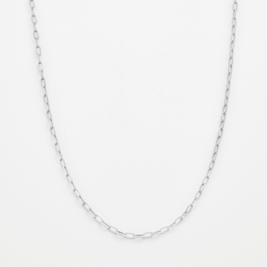 Cable Chain Necklace - Platinum