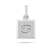 Cancer Zodiac Pendant - Platinum