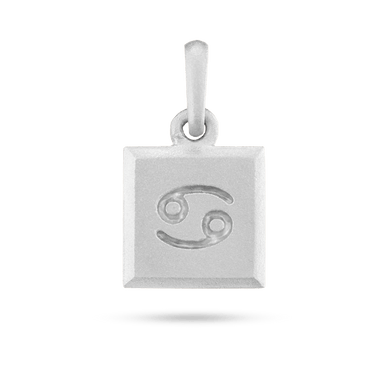 Cancer Zodiac Pendant - Platinum