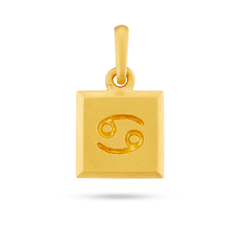 Cancer Zodiac Pendant - Gold 14k
