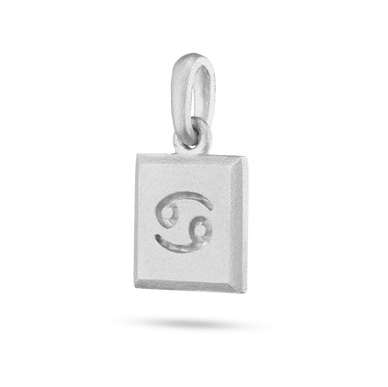 Cancer Zodiac Pendant - Platinum