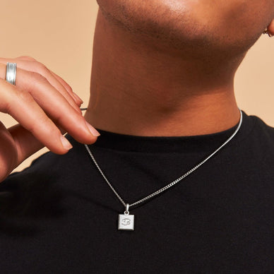 Cancer Zodiac Pendant - Platinum