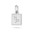 Capricorn Zodiac Pendant - Platinum