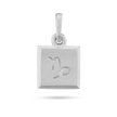 Capricorn Zodiac Pendant - Platinum