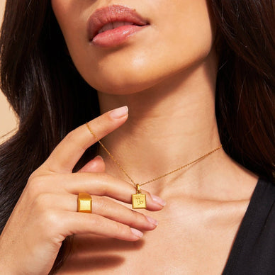 Capricorn Zodiac Pendant - Gold 24k