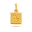 Capricorn Zodiac Pendant - Gold 24k