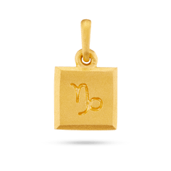 Capricorn Zodiac Pendant - Gold 14k
